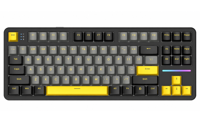 ATTACK SHARK X87 80% Tri-Mode Mechanical Gaming Keyboard Star Black